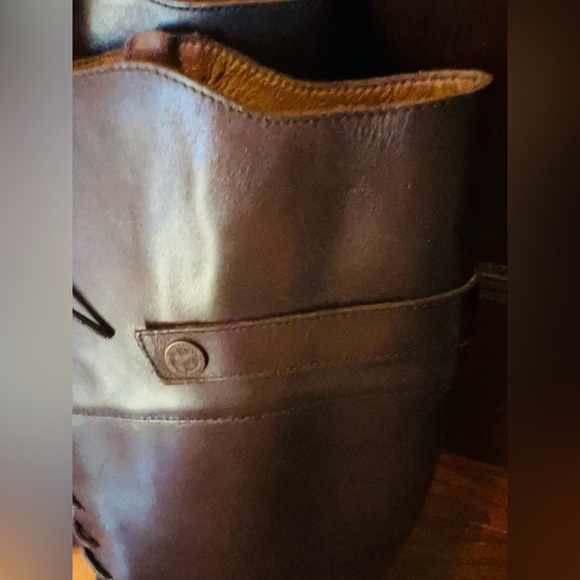 41N Birkenstock Longford Tall Lace-Up Riding Boots - Dark Brown - Picture 6 of 16